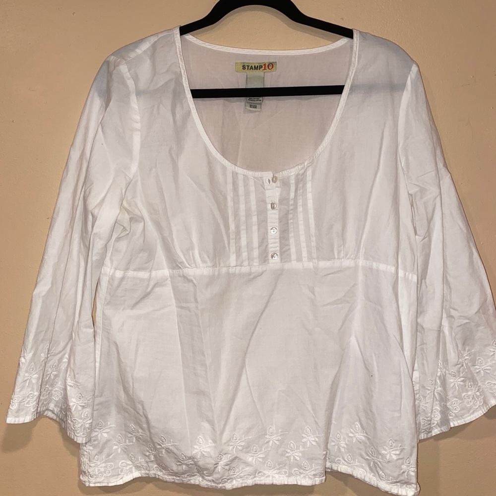Cotton long sleeve top